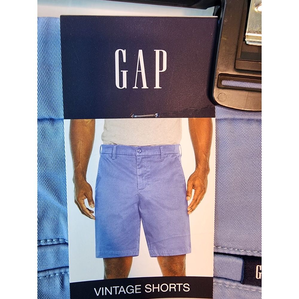 Gap Vintage Shorts Allure Blue Size 40 Inseam 10 inches Mens New $54.50‎ Retail